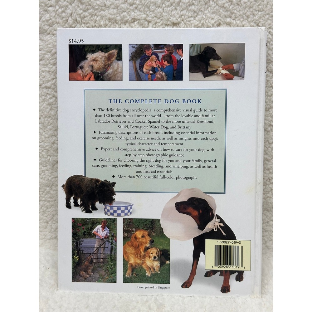 The Complete Dog Book Hardcover White Encyclopedia of World Breeds 700 Photos - Picture 2 of 3